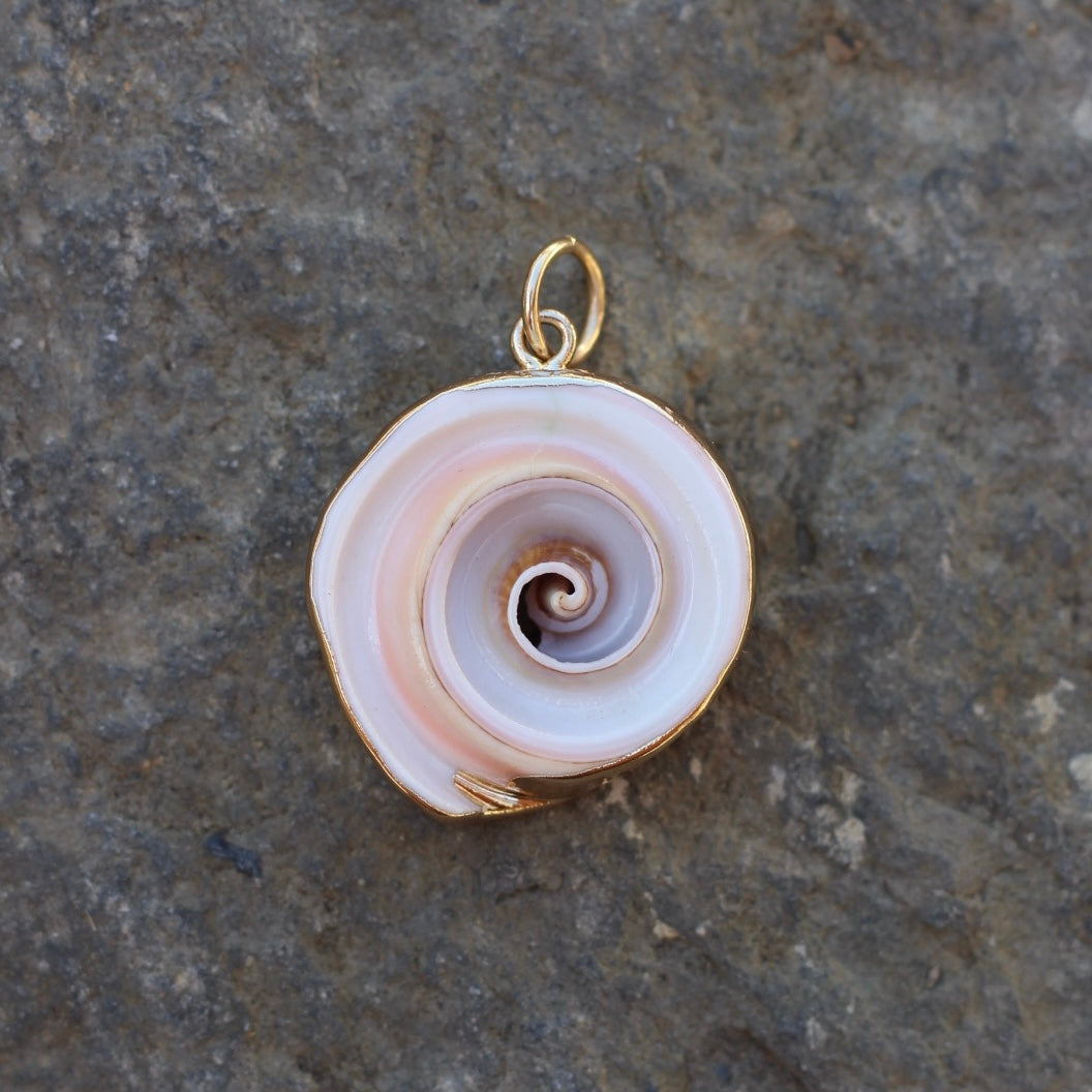 Charm - Sirena (Shell with Gold Plating)