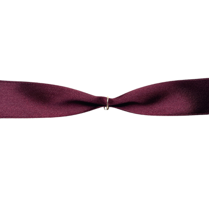 VIVACE — Wide Satin Ribbon in Deep Garnet