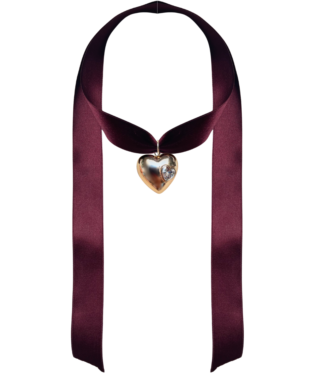 VIVACE — Wide Satin Ribbon in Deep Garnet