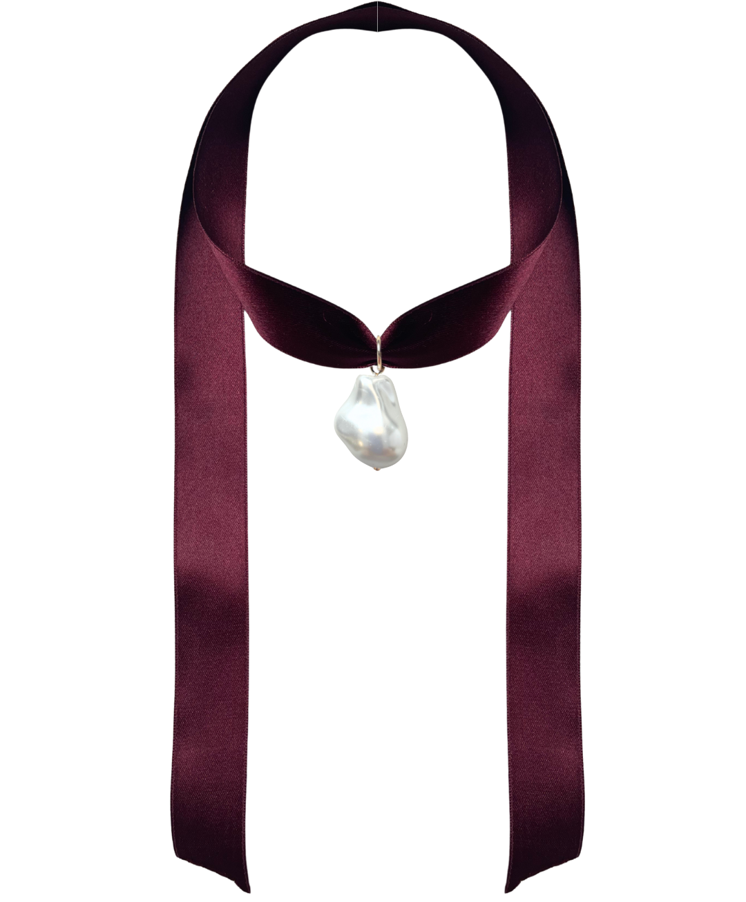 VIVACE — Wide Satin Ribbon in Deep Garnet