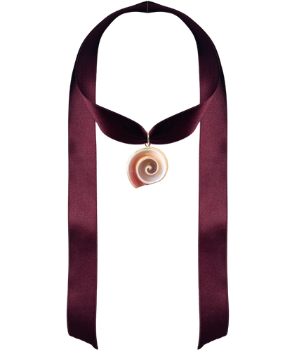 VIVACE — Wide Satin Ribbon in Deep Garnet