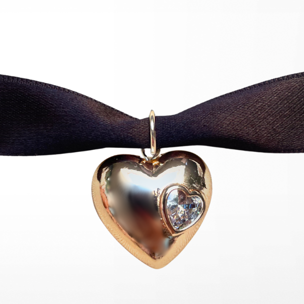 Charm - Liora (Golden Heart with Zirconia)
