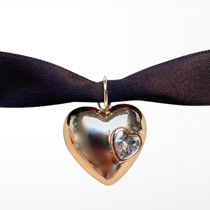 Charm - Liora (Golden Heart with Zirconia)