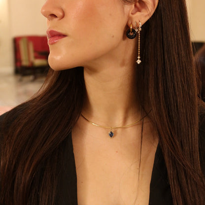 MARA - Charm octogonal azul